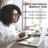 Graphique Lavender and Neon Large Notepad, Puple and Neon Yellow “Notes” Notepad with 150 Tear-Off Sheets, Perfect for Kitchen Counters, Nightstands, Desks, and More, 6″ x 8″(Blush Stripe)
