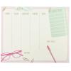 Graphique Glass and Pen Weekly Notepad, Weekly Organizer Notepad with 80 Tear-Off Weekly Sheets and Notes and To-Do List Sections, Perfect Organizer, 9.75″ x 8″