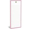 Graphique Gold Heart Magnetic Notepad, Elegant and Simple Golden Heart Notepad w/ 2 Magnets to Hang on Refrigerator or Whiteboard, 100 Lined Sheets, 4″ x 9.25″ x 0.5″