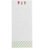 Graphique Ice Cream Cones Magnetic Notepad, Fun Ice Cream Image & 2 Magnets to Hang on Refrigerator or Whiteboard, 100 Lined Sheets
