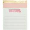 Graphique Jotter Notepad, Black and Blue Polka Dot Print – Fun, “Ugh I Can’t Even” Quote Embellished on Each Page, Includes 250 Tearable Pages, 4.5″ x 5.5″ x 1″ – Great For Taking Notes(Brushstrokes)