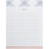 Graphique Lavender and Neon Large Notepad, Puple and Neon Yellow “Notes” Notepad with 150 Tear-Off Sheets, Perfect for Kitchen Counters, Nightstands, Desks, and More, 6″ x 8″(Blue Plaid)