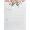 Graphique Lavender and Neon Large Notepad, Puple and Neon Yellow “Notes” Notepad with 150 Tear-Off Sheets, Perfect for Kitchen Counters, Nightstands, Desks, and More, 6″ x 8″(Flower Border)