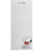 Graphique Peanuts with Heart Magnetic Notepad, w/ Snoopy Hugging a Heart, Features 2 Magnets to Hang on Refrigerator or Whiteboard, 100 Lined Sheets, 4″ x 9.25″ x 0.5″(Peanuts with Heart)