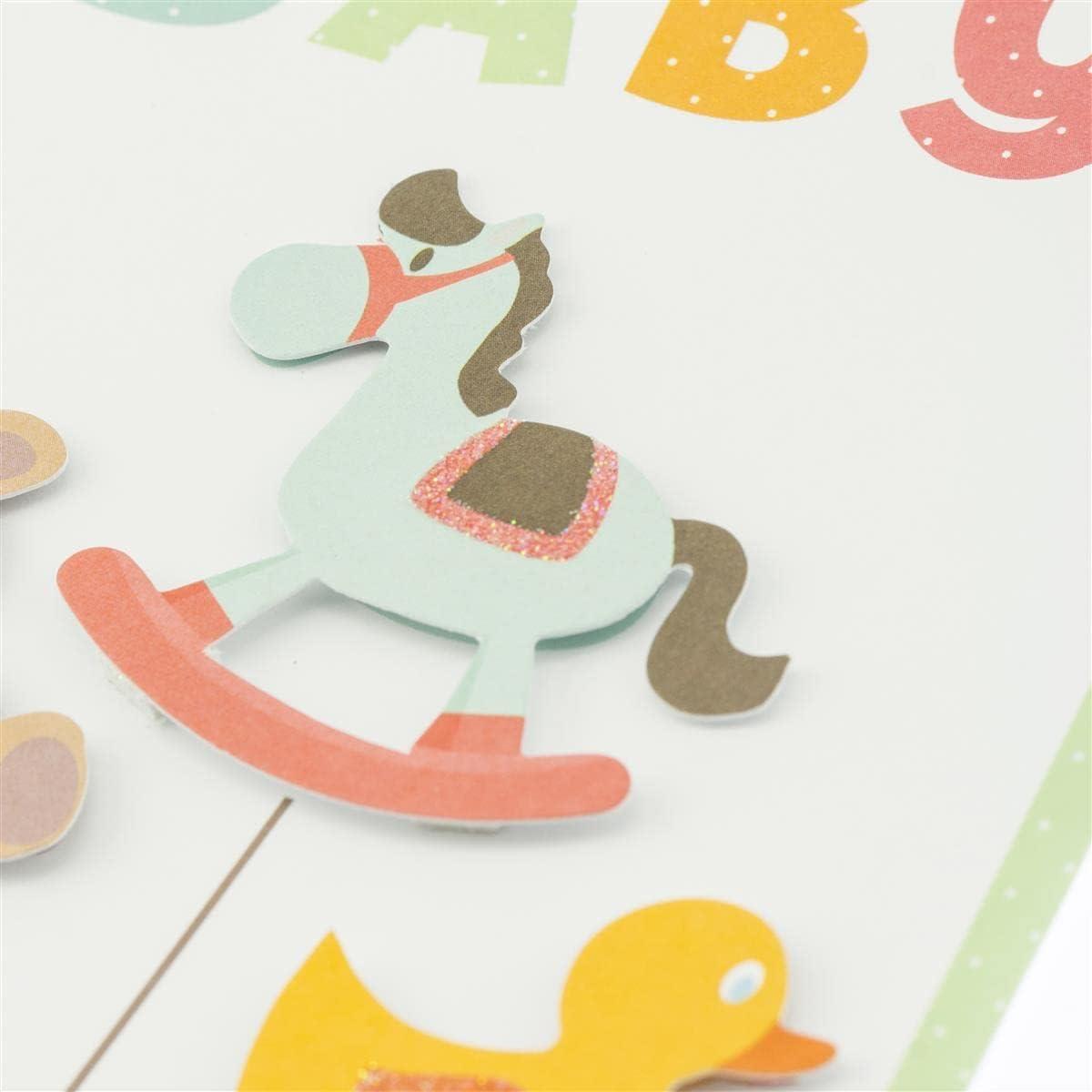 imageGraphique Handmade Birthday Card Cute ampamp Happy Birthday Greeting Him Her Friend Sip Sip Hooray 5 x 7Baby Animals