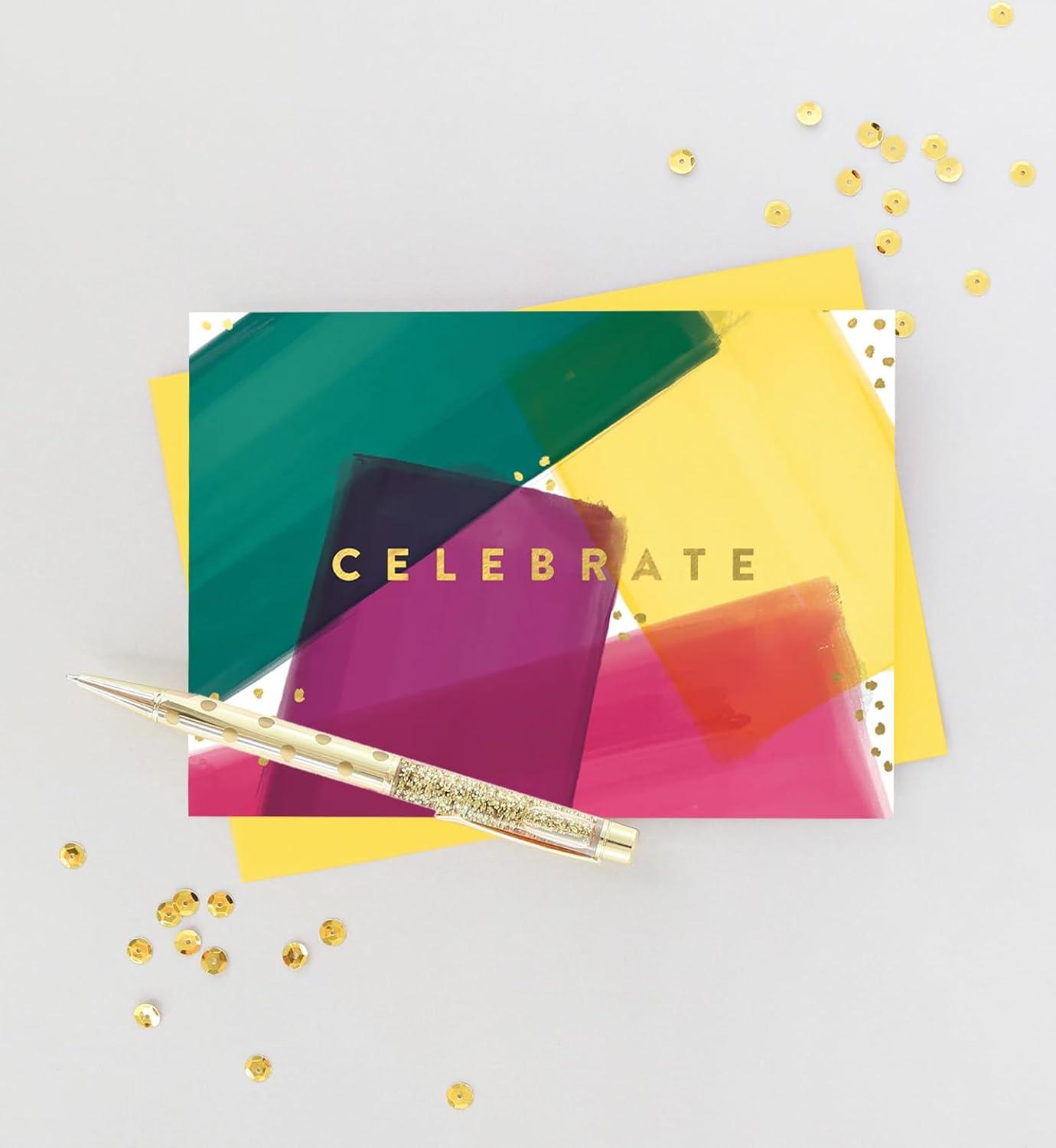 imageGraphique Handmade Birthday Card Cute ampamp Happy Birthday Greeting Him Her Friend Sip Sip Hooray 5 x 7Celebrate Brushstrokes