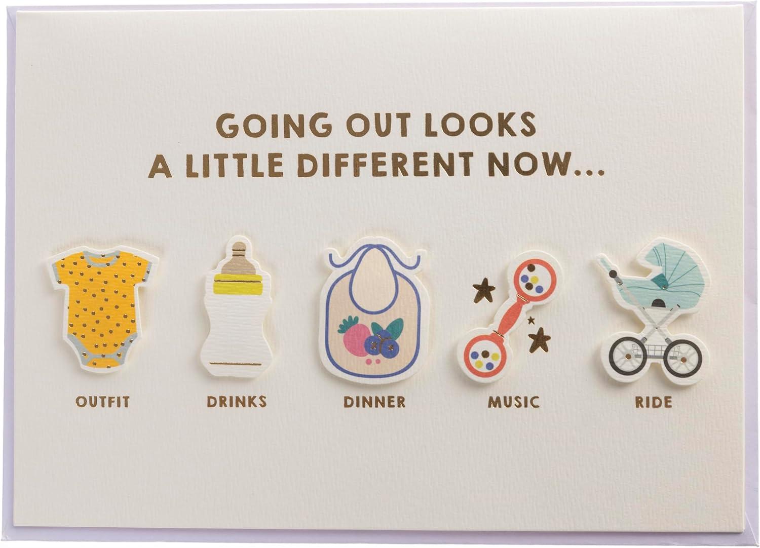 imageGraphique Handmade Birthday Card Cute ampamp Happy Birthday Greeting Him Her Friend Sip Sip Hooray 5 x 7Going Out Baby