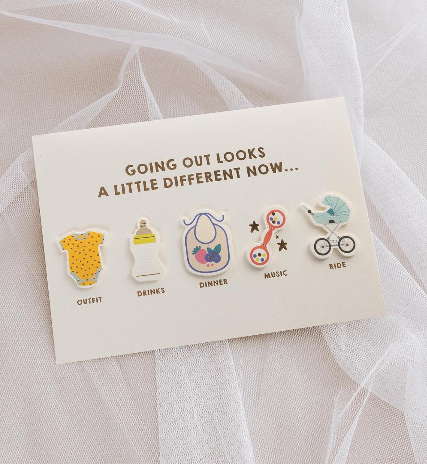 imageGraphique Handmade Birthday Card Cute ampamp Happy Birthday Greeting Him Her Friend Sip Sip Hooray 5 x 7Going Out Baby