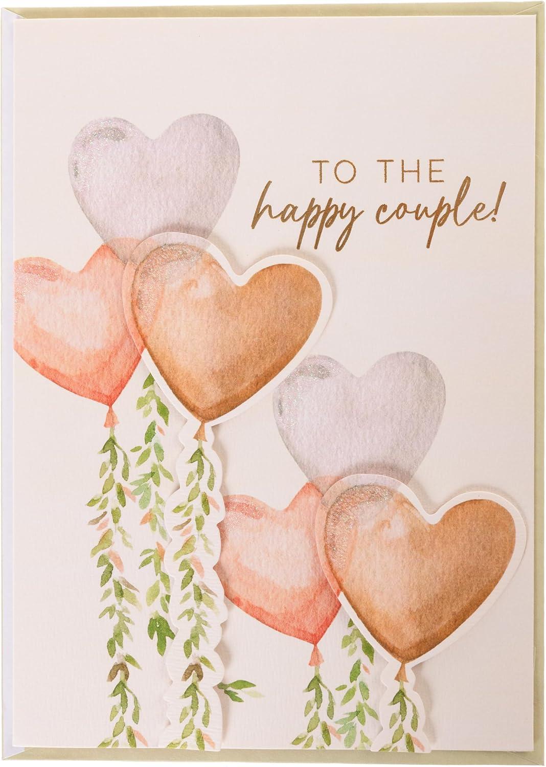 imageGraphique Handmade Birthday Card Cute ampamp Happy Birthday Greeting Him Her Friend Sip Sip Hooray 5 x 7Happy Couple Hear Balloons