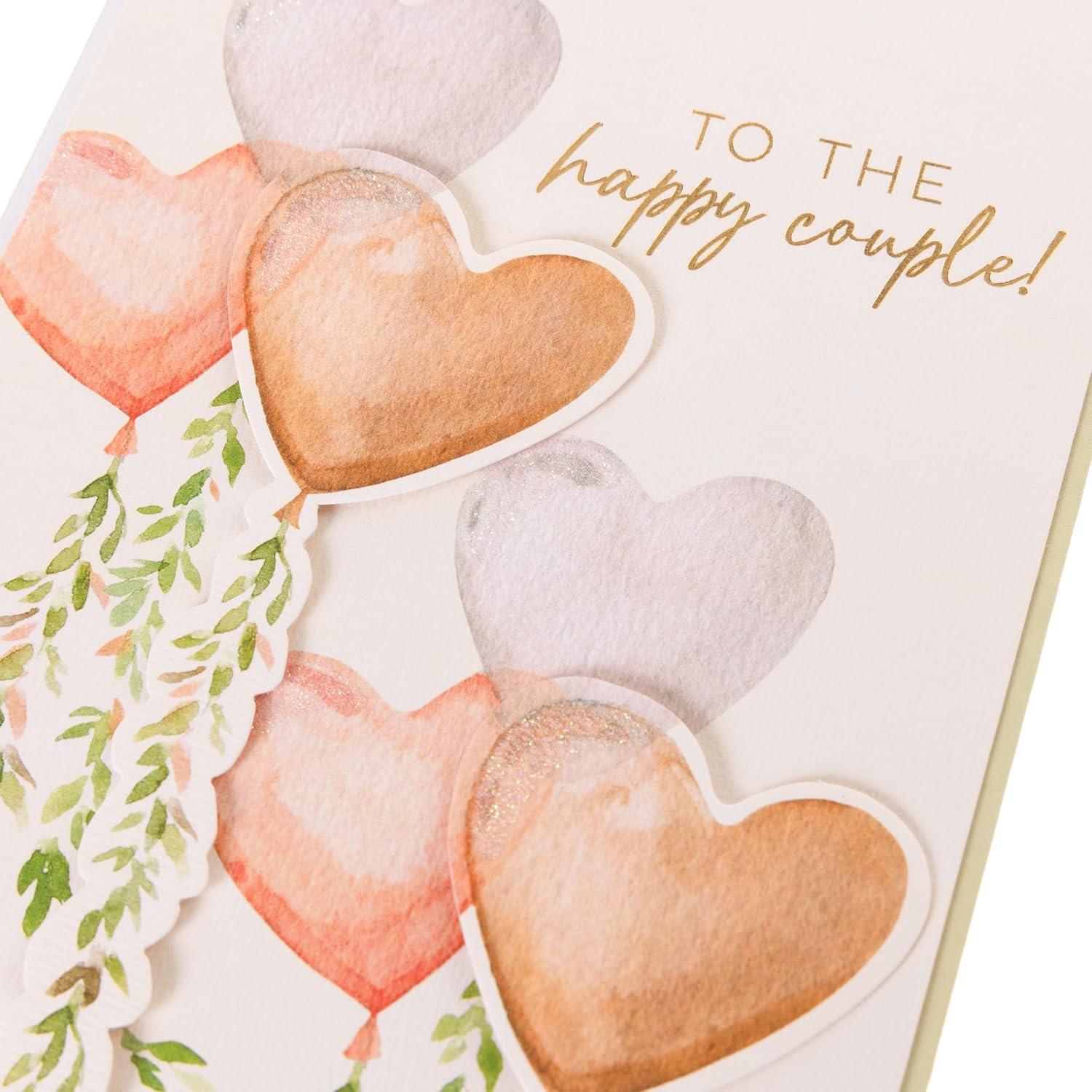 imageGraphique Handmade Birthday Card Cute ampamp Happy Birthday Greeting Him Her Friend Sip Sip Hooray 5 x 7Happy Couple Hear Balloons