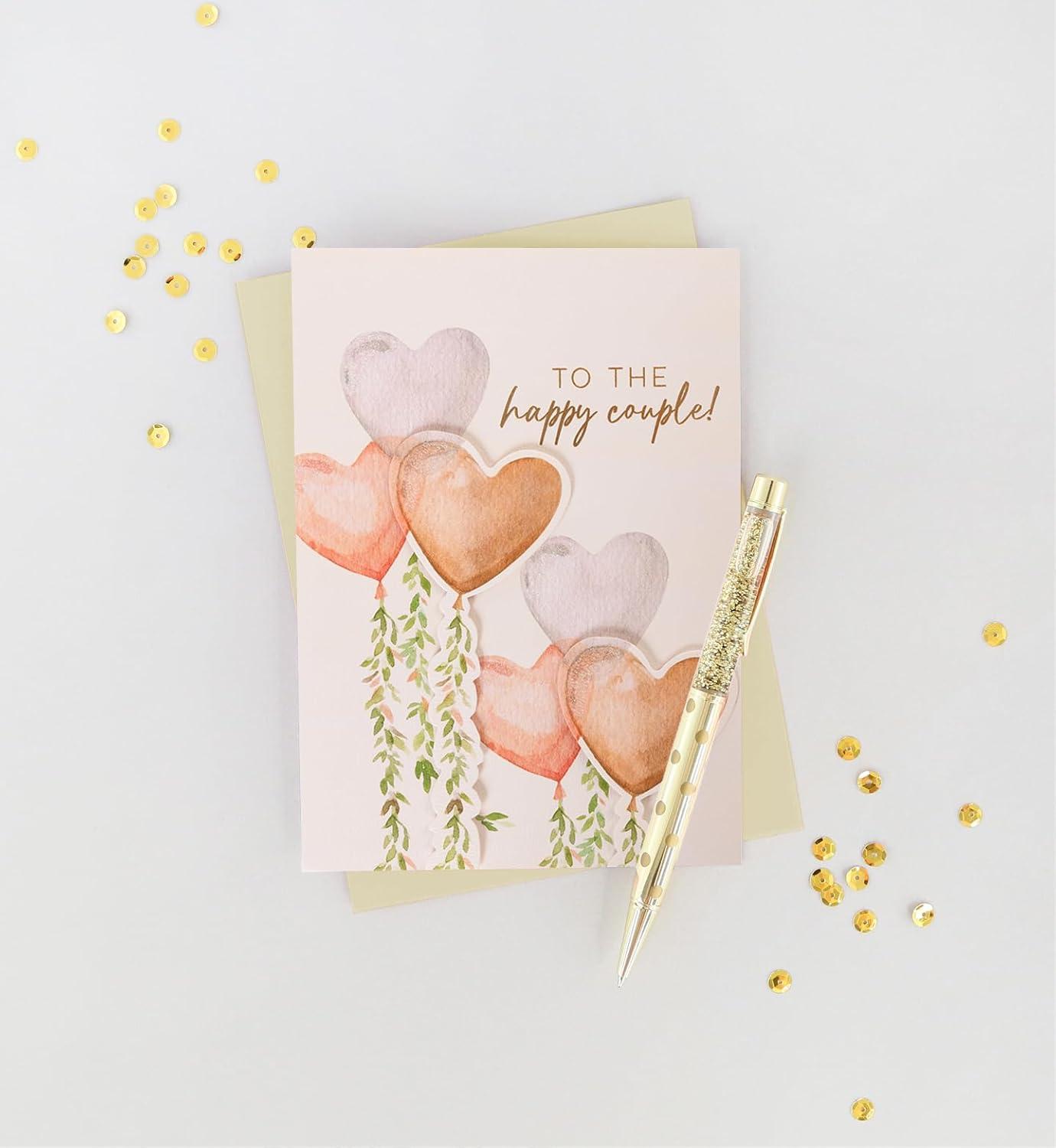 imageGraphique Handmade Birthday Card Cute ampamp Happy Birthday Greeting Him Her Friend Sip Sip Hooray 5 x 7Happy Couple Hear Balloons