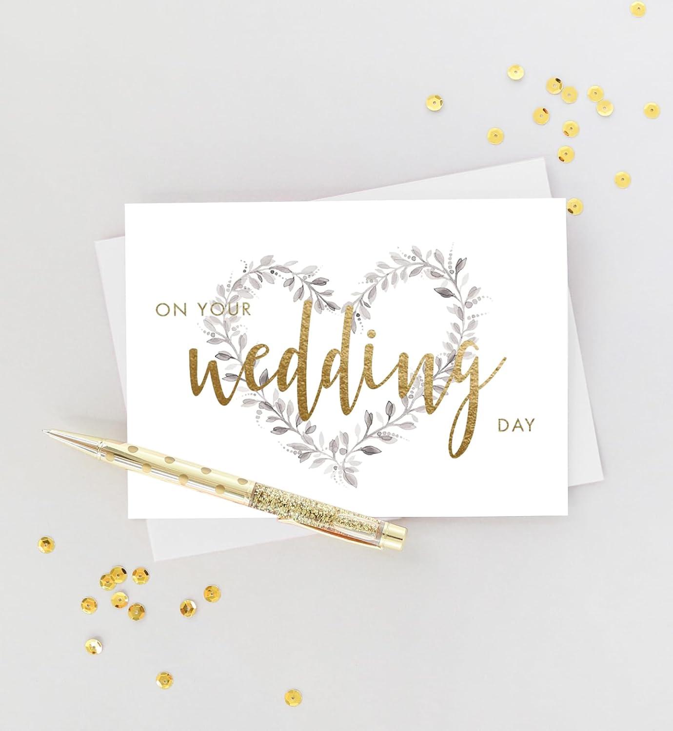 imageGraphique Handmade Birthday Card Cute ampamp Happy Birthday Greeting Him Her Friend Sip Sip Hooray 5 x 7Heart Wreath