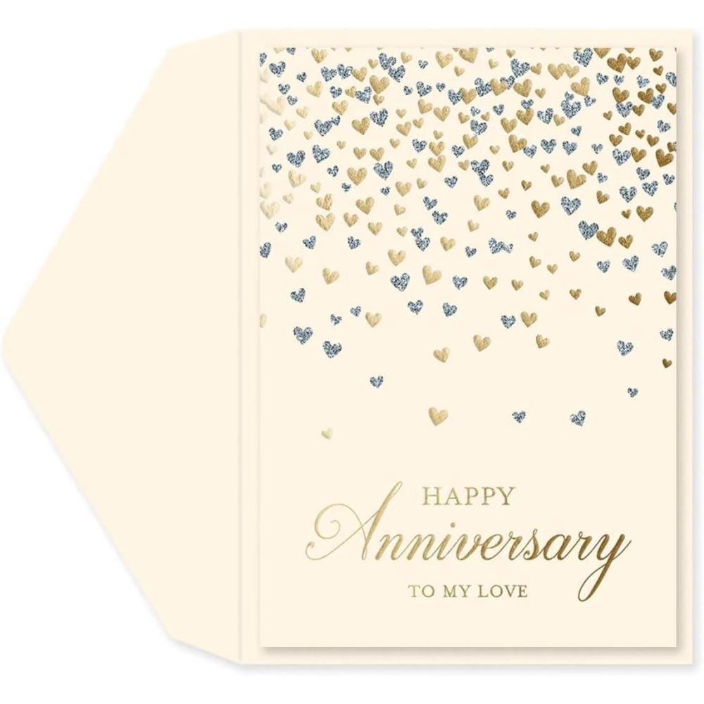 imageGraphique Handmade Birthday Card Cute ampamp Happy Birthday Greeting Him Her Friend Sip Sip Hooray 5 x 7Anniversary Heart Confetti