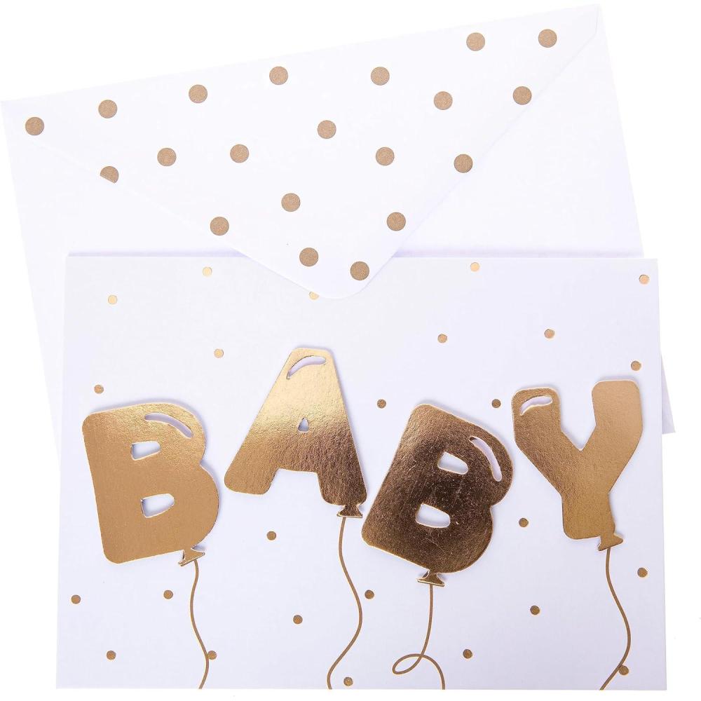 imageGraphique Handmade Birthday Card Cute ampamp Happy Birthday Greeting Him Her Friend Sip Sip Hooray 5 x 7Baby Balloons