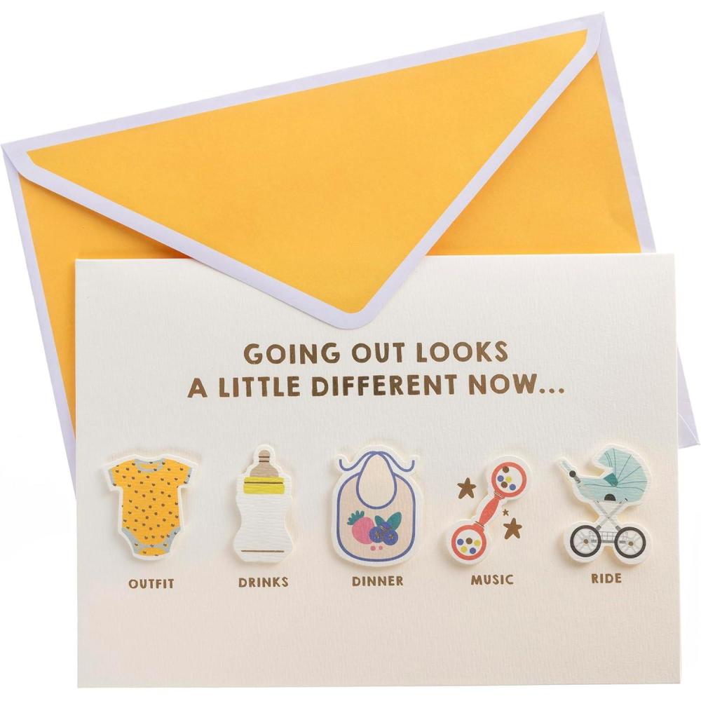 imageGraphique Handmade Birthday Card Cute ampamp Happy Birthday Greeting Him Her Friend Sip Sip Hooray 5 x 7Going Out Baby