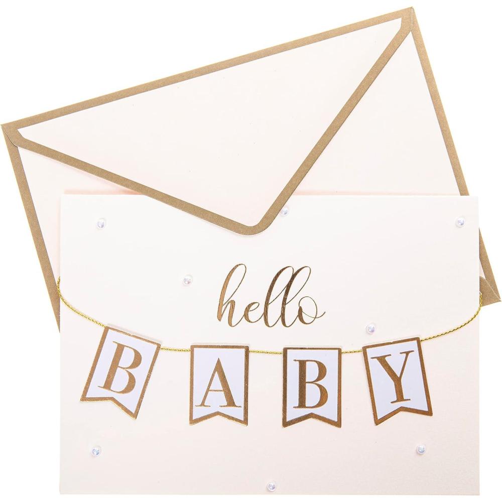 imageGraphique Handmade Birthday Card Cute ampamp Happy Birthday Greeting Him Her Friend Sip Sip Hooray 5 x 7Hello Baby