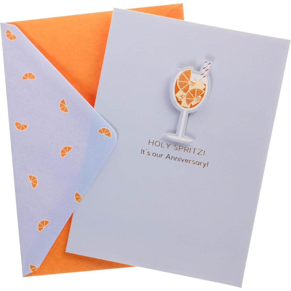 imageGraphique Handmade Birthday Card Cute ampamp Happy Birthday Greeting Him Her Friend Sip Sip Hooray 5 x 7Holy Spritz Anniversary