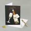 Graphique Handmade Birthday Card, Cute & Happy Birthday Greeting, Him, Her, Friend, Sip Sip Hooray, 5” x 7”(Champagne Shaker)