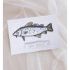 Graphique Handmade Birthday Card, Cute & Happy Birthday Greeting, Him, Her, Friend, Sip Sip Hooray, 5” x 7”(HBD Fish)
