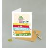 Graphique Handmade Birthday Card, Cute & Happy Birthday Greeting, Him, Her, Friend, Sip Sip Hooray, 5” x 7”(Literally)