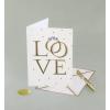 Graphique Handmade Birthday Card, Cute & Happy Birthday Greeting, Him, Her, Friend, Sip Sip Hooray, 5” x 7”(Love Rings)