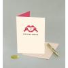 Graphique Heart Confetti Anniversary Card | Romantic | Husband, Wife, Him, Her, Couple | Embellished with Glitter and Gold Foil Accents | Color-Coordinated Envelope | 5″ x 7″(You’re My Lobster)