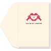 Graphique Heart Confetti Anniversary Card | Romantic | Husband, Wife, Him, Her, Couple | Embellished with Glitter and Gold Foil Accents | Color-Coordinated Envelope | 5″ x 7″(You’re My Lobster)