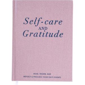 Graphique Self-Care Journal – Punch Today in the Face – 256 Pages – Weekly Quote & Daily Fill in Interiors – Hardbound Fabric Cover – Ribbon Marker (6″ x 8″)(Gratitude)