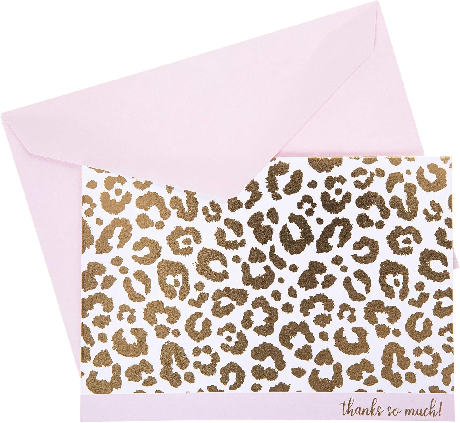 imageGraphique Box of Thank You Cards Cheetah Includes 16 Cards with Matching Envelopes and Storage Box Cute Stationery Made of Durable Heavy Cardstock Cards Measure 325quot x 475quot