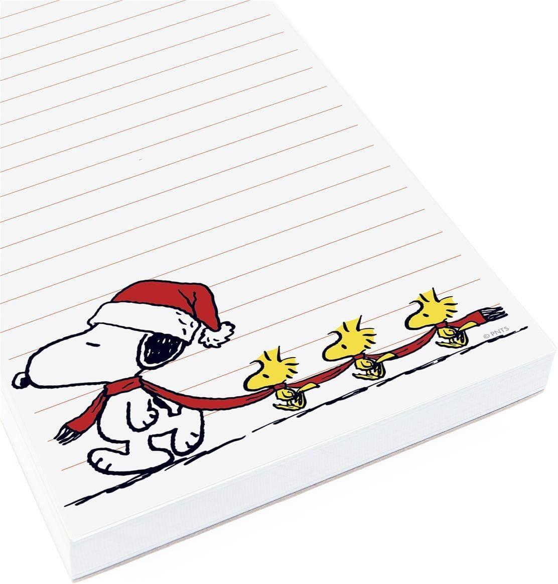 imageGraphique Snoopy Scarf Train Magnetic Notepad 100 TearAway Sheets Grocery Shopping ToDo List Writing Pad for Fridge Kitchen Office Lined Paper Great Gift 4 x 925Snoopy Scarf Train