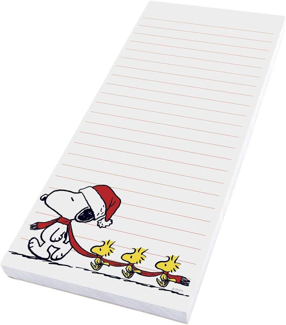 imageGraphique Snoopy Scarf Train Magnetic Notepad 100 TearAway Sheets Grocery Shopping ToDo List Writing Pad for Fridge Kitchen Office Lined Paper Great Gift 4 x 925Snoopy Scarf Train