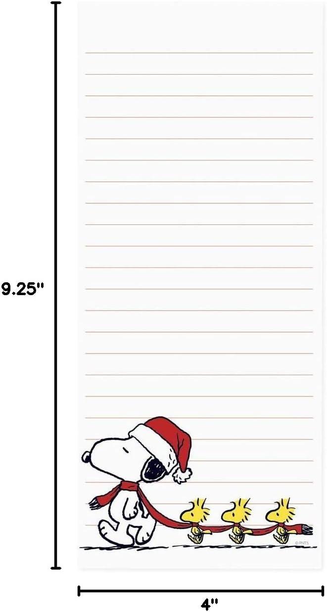 imageGraphique Snoopy Scarf Train Magnetic Notepad 100 TearAway Sheets Grocery Shopping ToDo List Writing Pad for Fridge Kitchen Office Lined Paper Great Gift 4 x 925Snoopy Scarf Train