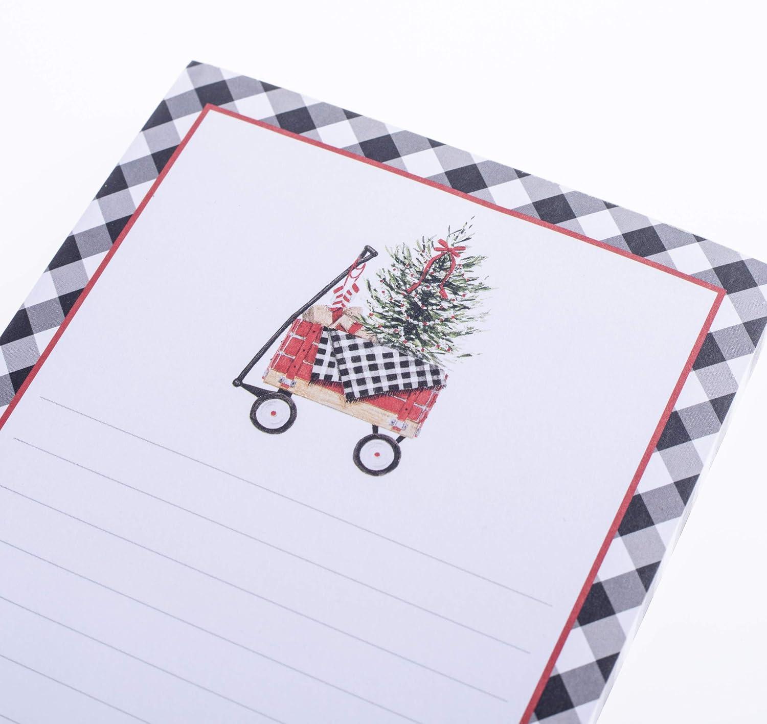 imageGraphique Snoopy Scarf Train Magnetic Notepad 100 TearAway Sheets Grocery Shopping ToDo List Writing Pad for Fridge Kitchen Office Lined Paper Great Gift 4 x 925Wagon Holiday