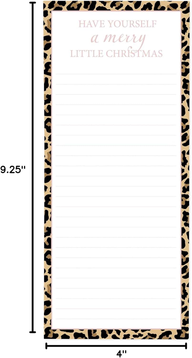 imageGraphique Snoopy Scarf Train Magnetic Notepad 100 TearAway Sheets Grocery Shopping ToDo List Writing Pad for Fridge Kitchen Office Lined Paper Great Gift 4 x 925Cheetah Print