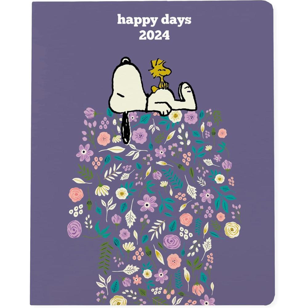 imageGraphique 2024 Monthly Planner 18 Month Organizer July 2023 Dec 2024 Monthly Calendar ampamp Notes Spreads Marked Holidays Peanuts Design 8 x 10