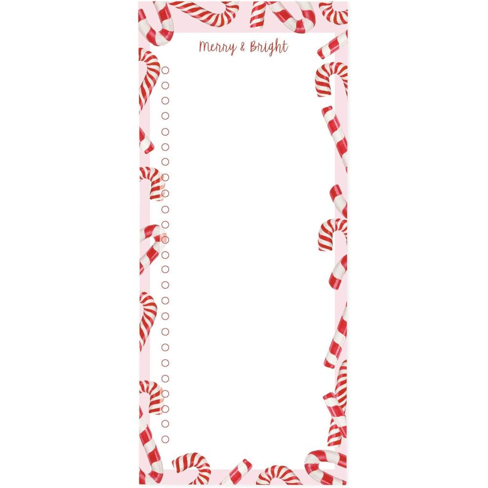 imageGraphique Snoopy Scarf Train Magnetic Notepad 100 TearAway Sheets Grocery Shopping ToDo List Writing Pad for Fridge Kitchen Office Lined Paper Great Gift 4 x 925Candy Cane