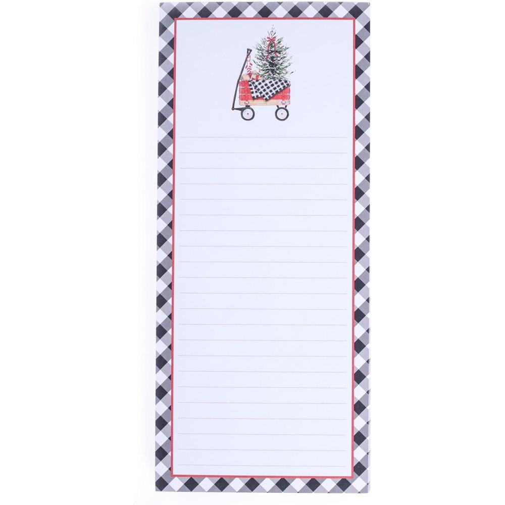 imageGraphique Snoopy Scarf Train Magnetic Notepad 100 TearAway Sheets Grocery Shopping ToDo List Writing Pad for Fridge Kitchen Office Lined Paper Great Gift 4 x 925Wagon Holiday