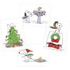 Graphique Peanuts™ House Holiday Cards | Pack of 20 Cards with Envelopes | Blank Inside | Christmas Greetings | Glitter Accents | Boxed Set | 3.25″ x 4.75″(Snoopy Tree)