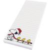 Graphique Snoopy Scarf Train Magnetic Notepad | 100 Tear-Away Sheets | Grocery, Shopping, To-Do List | Writing Pad for Fridge, Kitchen, Office | Lined Paper | Great Gift | 4” x 9.25”(Snoopy Scarf Train)