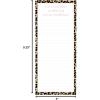 Graphique Snoopy Scarf Train Magnetic Notepad | 100 Tear-Away Sheets | Grocery, Shopping, To-Do List | Writing Pad for Fridge, Kitchen, Office | Lined Paper | Great Gift | 4” x 9.25”(Cheetah Print)