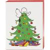 Graphique Peanuts™ House Holiday Cards | Pack of 20 Cards with Envelopes | Blank Inside | Christmas Greetings | Glitter Accents | Boxed Set | 3.25″ x 4.75″(Snoopy Tree)