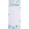 Graphique Snoopy Scarf Train Magnetic Notepad | 100 Tear-Away Sheets | Grocery, Shopping, To-Do List | Writing Pad for Fridge, Kitchen, Office | Lined Paper | Great Gift | 4” x 9.25”(Let it Snow)