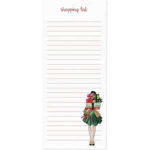 Graphique Snoopy Scarf Train Magnetic Notepad | 100 Tear-Away Sheets | Grocery, Shopping, To-Do List | Writing Pad for Fridge, Kitchen, Office | Lined Paper | Great Gift | 4” x 9.25”(Hanful of Gifts)
