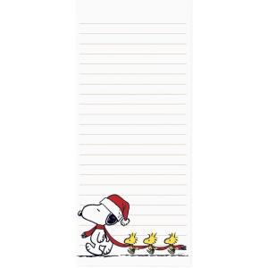 Graphique Snoopy Scarf Train Magnetic Notepad | 100 Tear-Away Sheets | Grocery, Shopping, To-Do List | Writing Pad for Fridge, Kitchen, Office | Lined Paper | Great Gift | 4” x 9.25”(Snoopy Scarf Train)