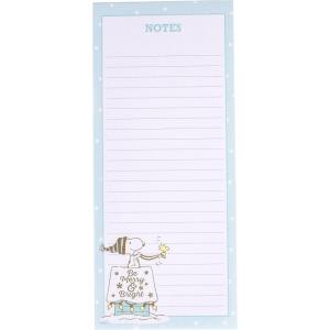 Graphique Snoopy Scarf Train Magnetic Notepad | 100 Tear-Away Sheets | Grocery, Shopping, To-Do List | Writing Pad for Fridge, Kitchen, Office | Lined Paper | Great Gift | 4” x 9.25”(Snoopy Merry & Bright)