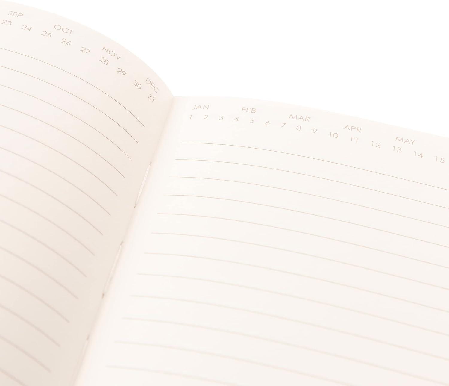 imageGraphique Apollo Vegan Leather Journal Hardcover Diary Notebook for Writing 192 Lined Pages 6 x 8Green