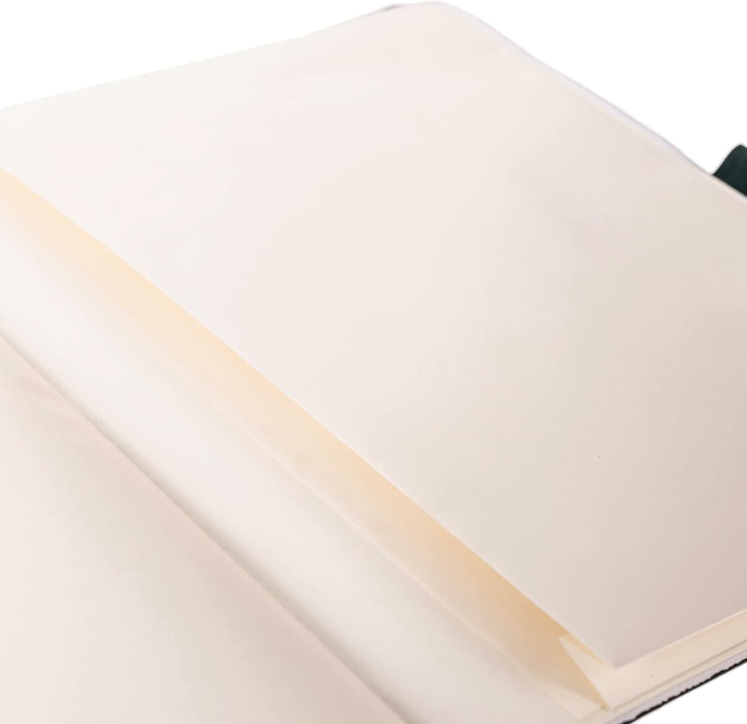 imageGraphique Apollo Vegan Leather Journal Hardcover Diary Notebook for Writing 192 Lined Pages 6 x 8Green