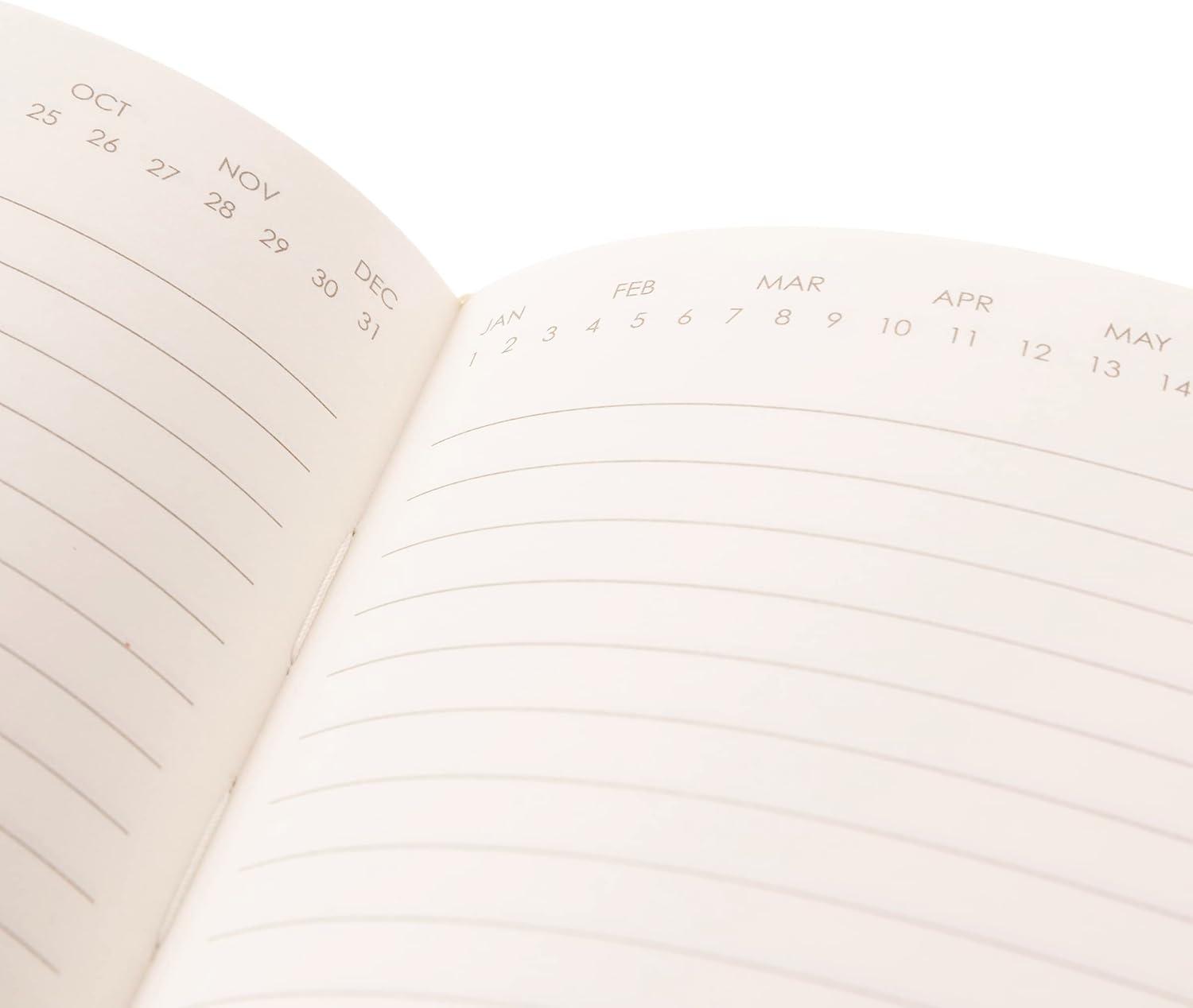 imageGraphique Apollo Vegan Leather Journal Hardcover Diary Notebook for Writing 192 Lined Pages 6 x 8Pink