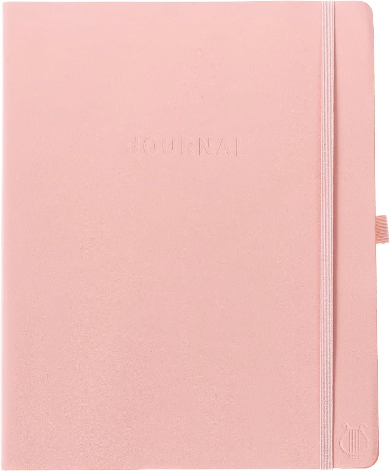 imageGraphique Apollo Vegan Leather Journal Hardcover Diary Notebook for Writing 192 Lined Pages 6 x 8Pink