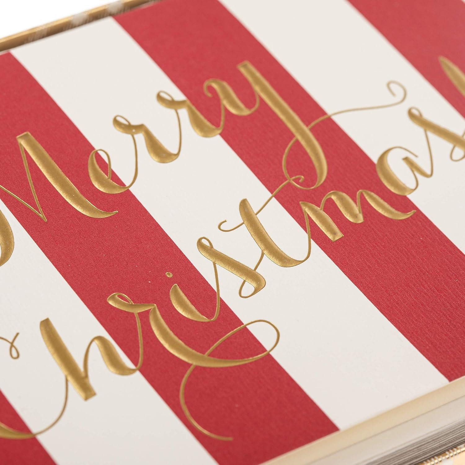 imageGraphique Merry Christmas Holiday Cards Pack of 15 Cards with Envelopes Christmas Greetings Gold Foil Accents Boxed Set 475quot x 6625quotMerry Christmas